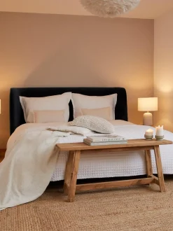 Letto Imbottito Con Contenitore Feather