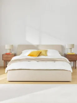 Letto Imbottito Con Contenitore Cloud