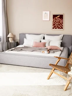 Letto Imbottito Con Contenitore Lennon