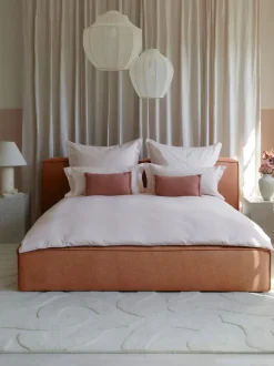 Letto Imbottito Con Contenitore Lennon