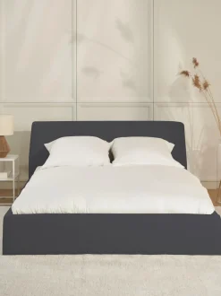 Letto Imbottito Con Contenitore Cloud