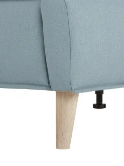 Letto Imbottito Con Piedini In Legno Moon