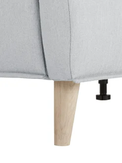 Letto Imbottito Con Piedini In Legno Moon