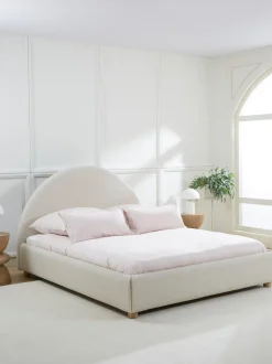 Letto Imbottito In Boucle Ebba