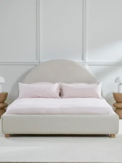 Letto Imbottito In Boucle Ebba