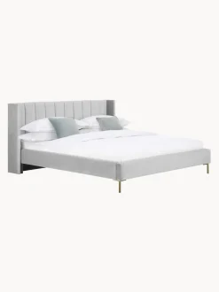 Letto Imbottito In Velluto Dusk