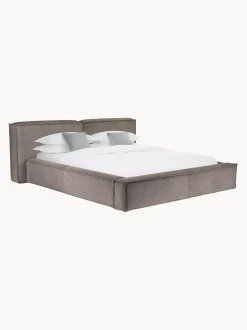 Letto Imbottito In Velluto A Coste Lennon