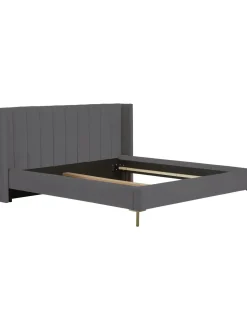 Letto Imbottito In Velluto Dusk