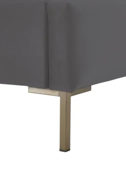 Letto Imbottito In Velluto Dusk