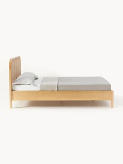 Letto In Legno Con Testiera In Vimini Jones