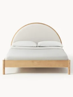 Letto In Legno Con Testiera Imbottita Sean