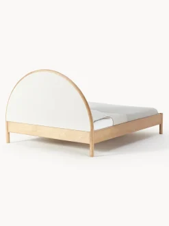 Letto In Legno Con Testiera Imbottita Sean