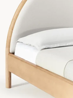 Letto In Legno Con Testiera Imbottita Sean