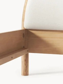 Letto In Legno Con Testiera Imbottita Sean