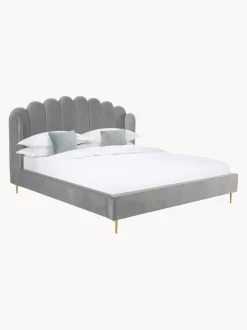 Letto Matrimoniale Imbottito In Velluto Glamour