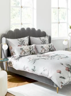 Letto Matrimoniale Imbottito In Velluto Glamour