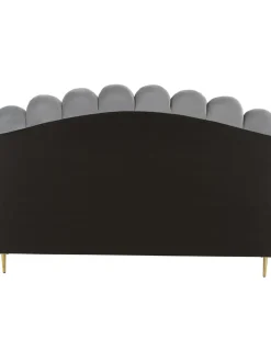 Letto Matrimoniale Imbottito In Velluto Glamour