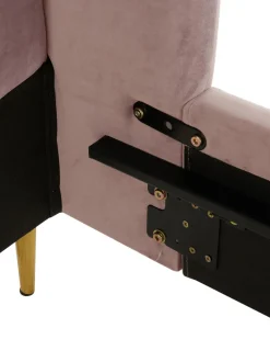 Letto Matrimoniale Imbottito In Velluto Glamour