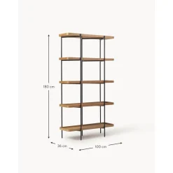 Libreria Grande In Legno Con Struttura In Metallo Renee*Westwing Collection Best