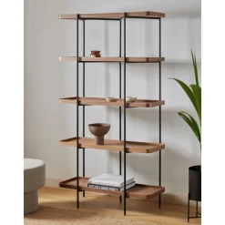 Libreria Grande In Legno Con Struttura In Metallo Renee*Westwing Collection Fashion