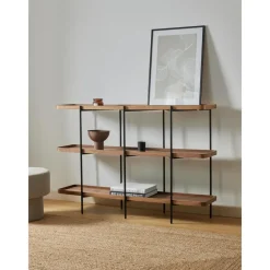 Libreria In Legno Con Struttura In Metallo Renee*Westwing Collection New