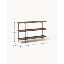 Libreria In Legno Con Struttura In Metallo Renee*Westwing Collection New