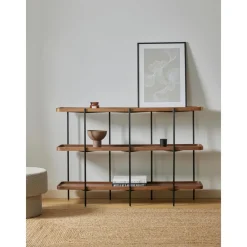 Libreria In Legno Con Struttura In Metallo Renee*Westwing Collection New