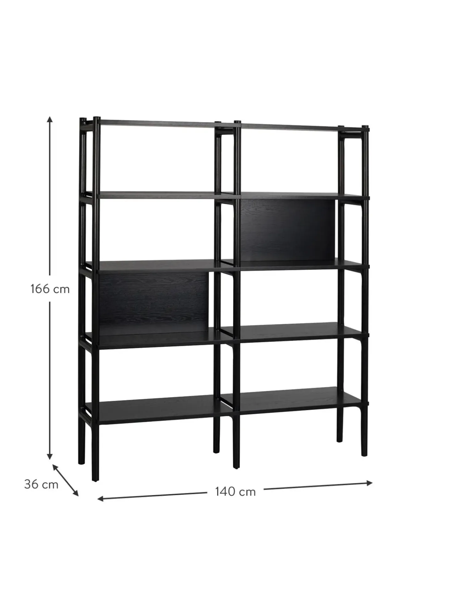 Libreria In Legno Di Quercia Holton