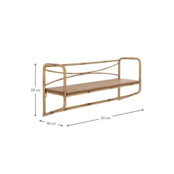 Mensola A Muro Effetto Bambu Rod*Bloomingville Discount