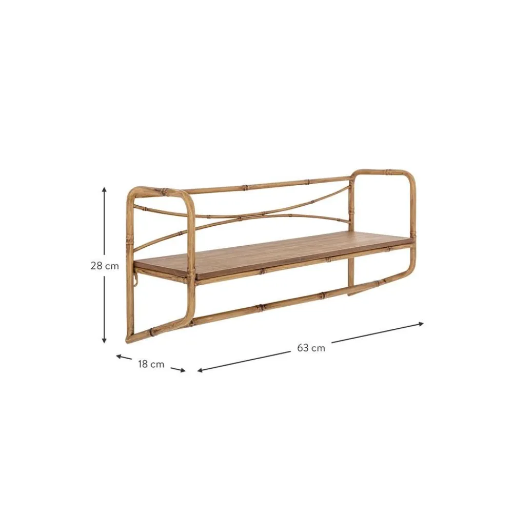 Mensola A Muro Effetto Bambu Rod*Bloomingville Discount