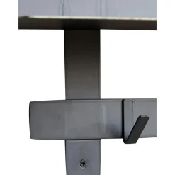 Mensola Da Parete In Metallo Nero Con 5 Ganci Tag*House Doctor Hot