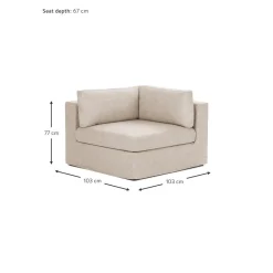 Modulo Angolare Con Rivestimento Sfoderabile Russell*Westwing Collection Best