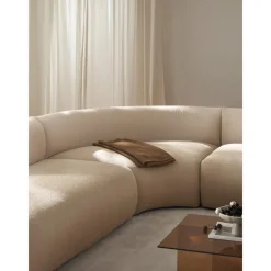 Modulo Angolare Curvo In Boucle Sofia*Westwing Collection Hot
