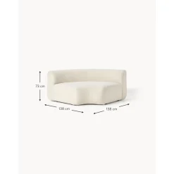 Modulo Angolare Curvo In Teddy Sofia*Westwing Collection New