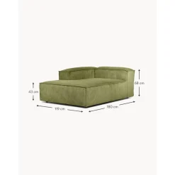 Modulo Angolare In Velluto A Coste Lennon*Westwing Collection Hot