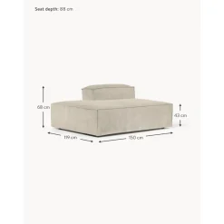 Modulo Angolare In Velluto A Coste Lennon*Westwing Collection Fashion