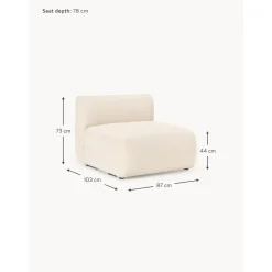 Modulo Centrale In Boucle Sofia*Westwing Collection New