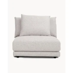 Modulo Centrale In Tessuto Grigio Chiaro Jasmin*Westwing Collection Best