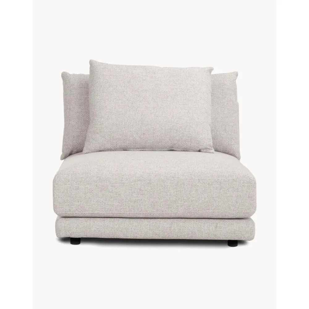 Modulo Centrale In Tessuto Grigio Chiaro Jasmin*Westwing Collection Best