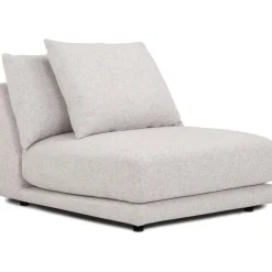 Modulo Centrale In Tessuto Grigio Chiaro Jasmin*Westwing Collection Best