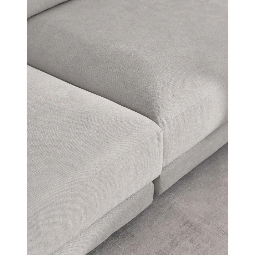 Modulo Centrale In Tessuto Grigio Chiaro Jasmin*Westwing Collection Best