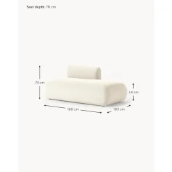 Modulo Componibile In Tessuto Boucle Sofia*Westwing Collection New