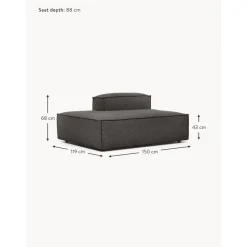 Modulo-Chaise Longue Lennon*Westwing Collection New