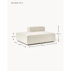 Modulo-Chaise Longue Lennon*Westwing Collection New