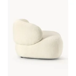 Nierenformiger Loungesessel Alba Aus Teddyfell*Westwing Collection Discount