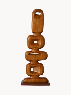 Oggetto Decorativo Grande In Legno Di Teak Ornament, Fatto A Mano