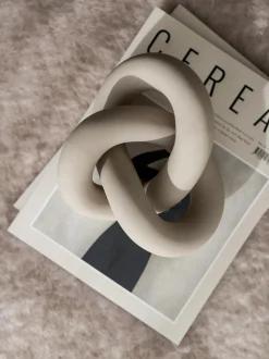 Oggetto Decorativo In Ceramica Knot