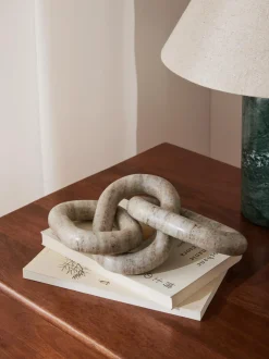 Oggetto Decorativo In Marmo Marrone Milena