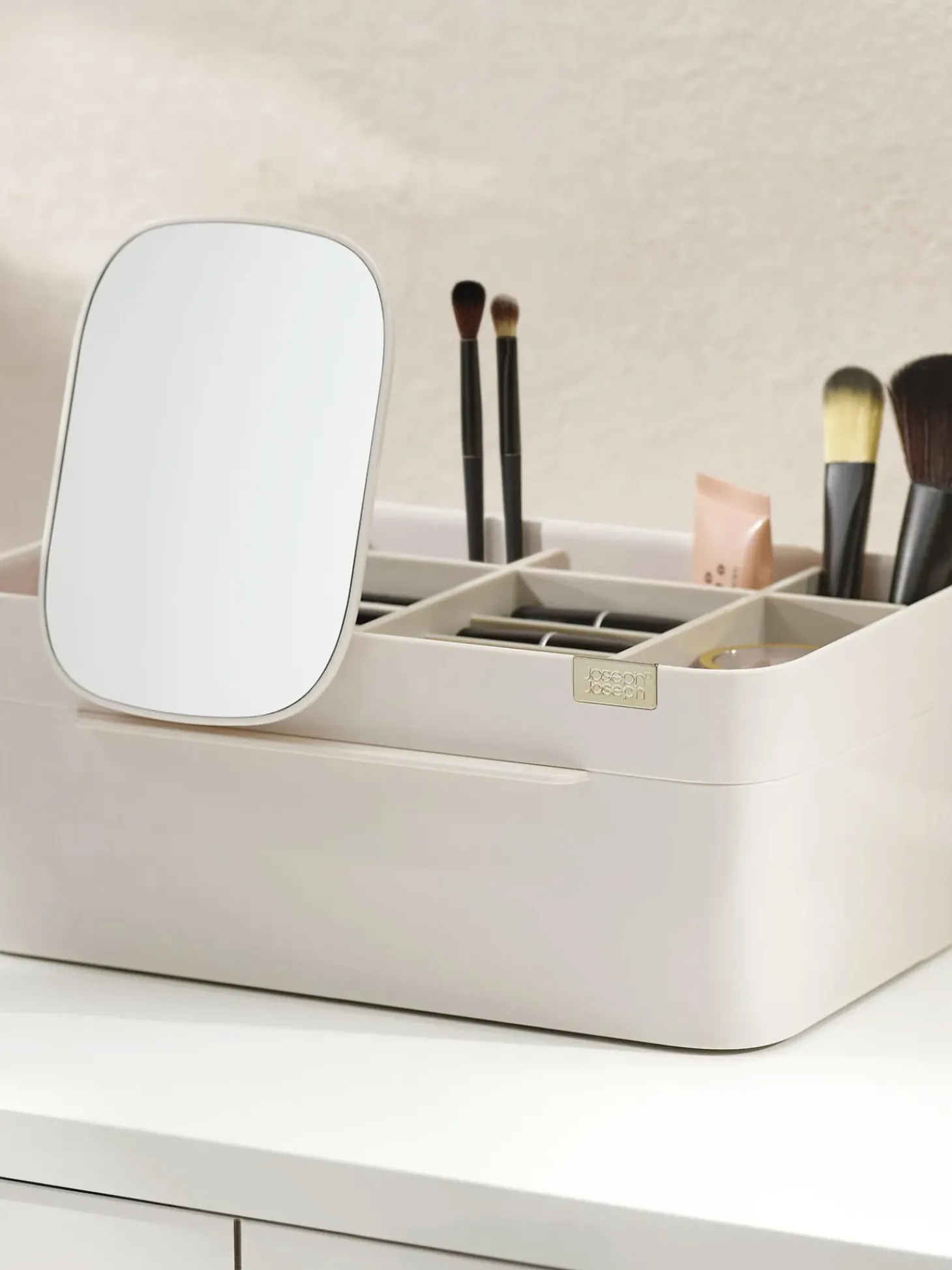 Organizer Per Cosmetici Con Chiusura Magnetica E Specchio Viva