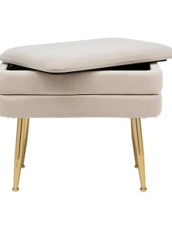 Panca Contenitore Imbottita In Velluto Pavlina